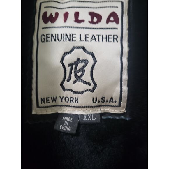 WILDA Fur lined leather jacket with belt xxl - Picture 7 of 8